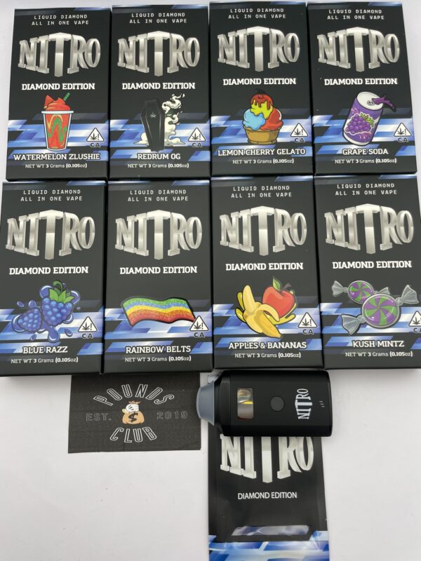 nitro 3 grams liquid diamond dispo